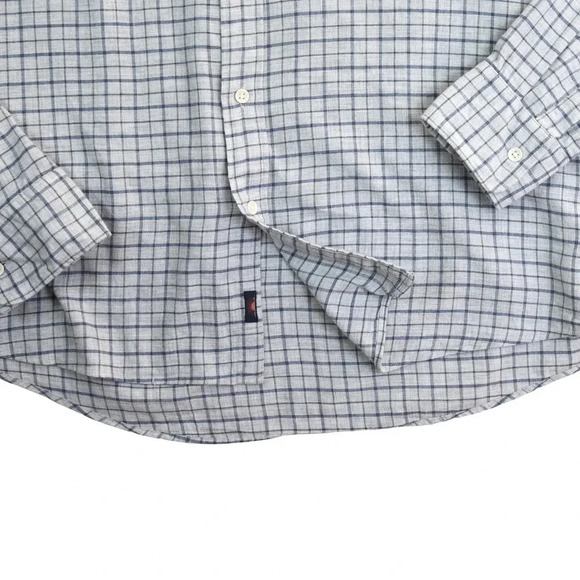 FAHERTY || Men's Soft Light Flannel Ash Grey Plaid Size XL *Small flaws* - Picture 5 of 10